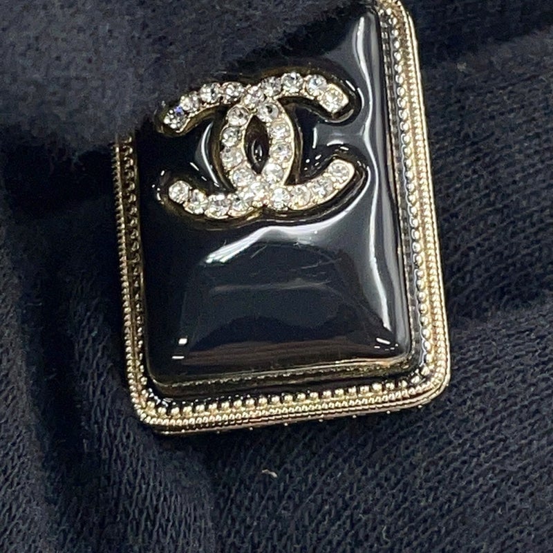 シャネル ブローチ ココマーク リップスティックモチーフ ラインストーン A22 V AB7677 CHANEL 口紅 アクセサリー