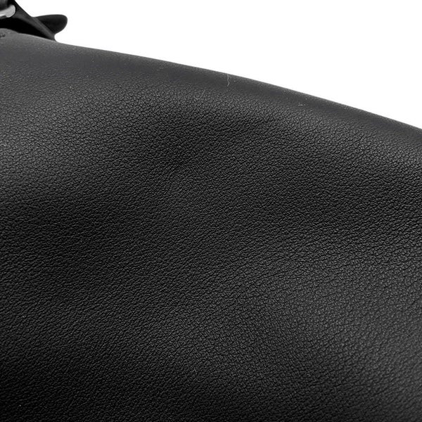 エルメス ハンドバッグ リンディ ミニ ブラック/エレクトラム金具 スイフト K刻印 2wayショルダー 黒