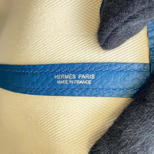 エルメス トートバッグ ガーデンパーティTPM コルヴェール/シルバー金具 トワルシェブロン/ネゴンダ D刻印