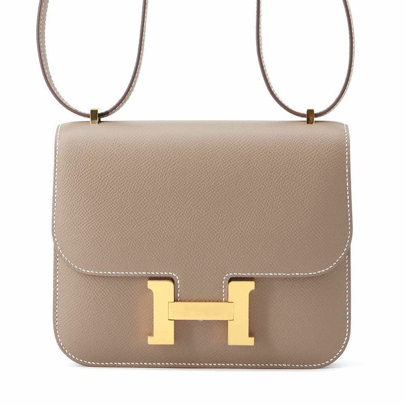 エルメス ミニ コンスタンス3 ミロワール エトゥープ/ゴールド金具 ヴォーエプソン B刻印