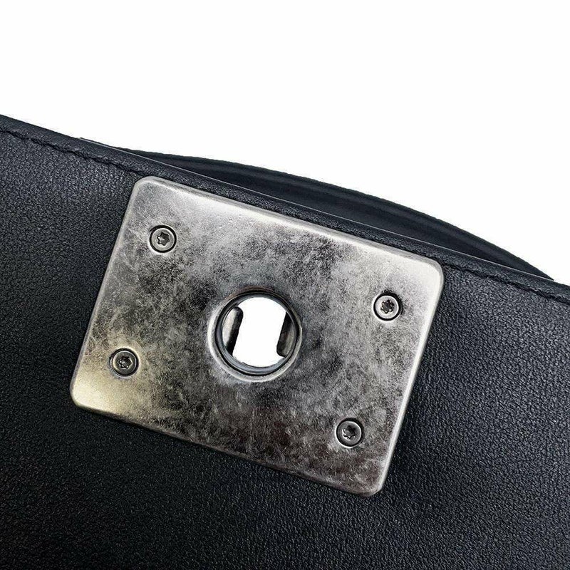 シャネル チェーンショルダーバッグ ボーイシャネル マトラッセ ラムスキン A67086 CHANEL 黒