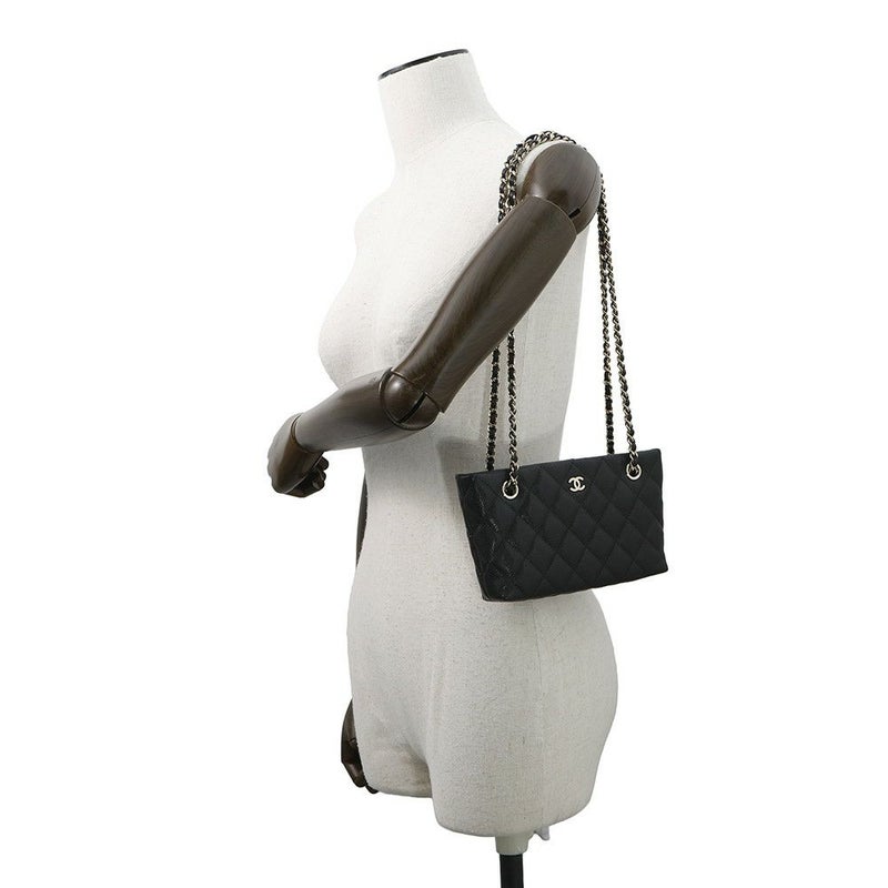 シャネル チェーンショルダーバッグ マトラッセ ココマーク タイムレスクラシックライン チェーンクラッチ キャビアスキン AP4423 黒