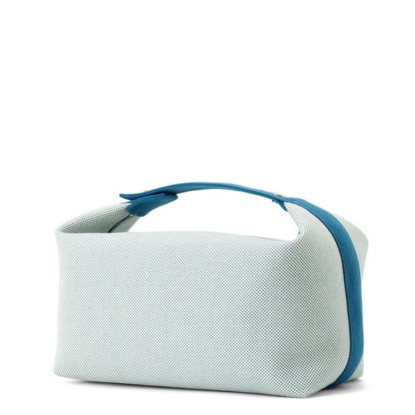 エルメス ポーチ ブリッド・ア・ブラックGM カブリオル ブルーナティエ/シルバー金具 キャンバス