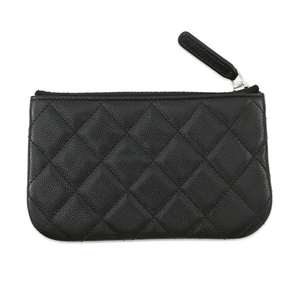 シャネル ミニポーチ マトラッセ スター ココマーク ソフトキャビアスキン AP4811 CHANEL コインケース 小銭入れ 黒