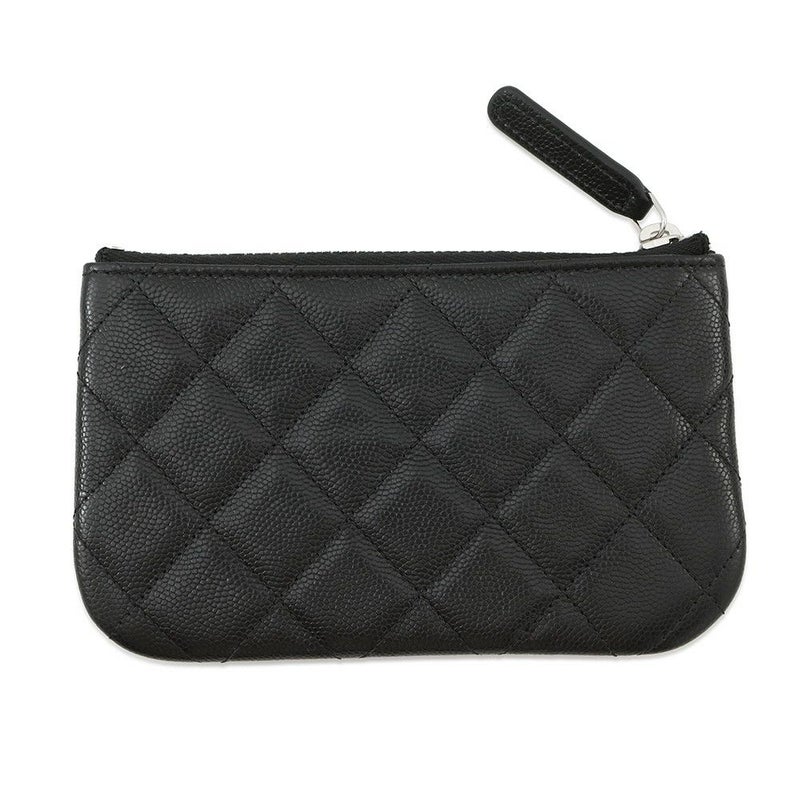 シャネル ミニポーチ マトラッセ スター ココマーク ソフトキャビアスキン AP4811 CHANEL コインケース 小銭入れ 黒