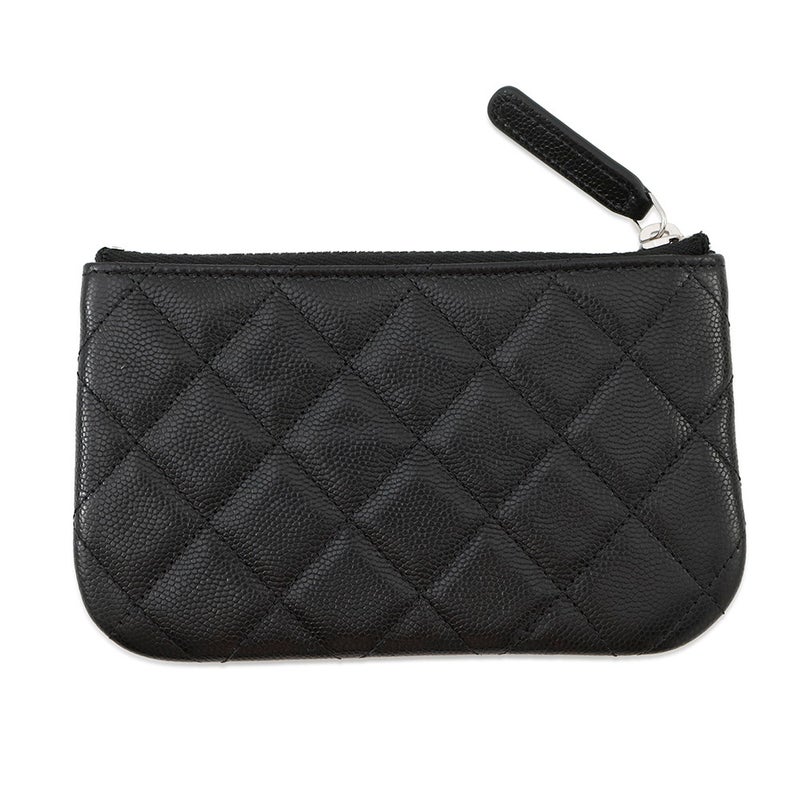 シャネル ミニポーチ マトラッセ スター ココマーク ソフトキャビアスキン AP4811 CHANEL コインケース 小銭入れ 黒