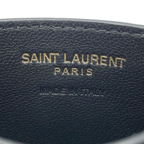 サンローランパリ カードケース モノグラム キルティング カーフレザー 423291 SAINT LAURENT PARIS 黒