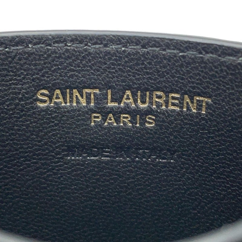 サンローランパリ カードケース モノグラム キルティング カーフレザー 423291 SAINT LAURENT PARIS 黒