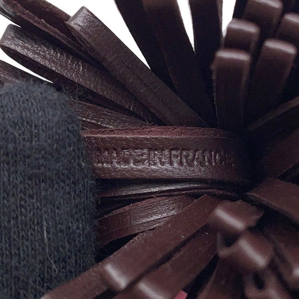 エルメス キーホルダー カルメン ウノドス ローズショッキング/ルージュセリエ/シルバー金具 ラムスキン