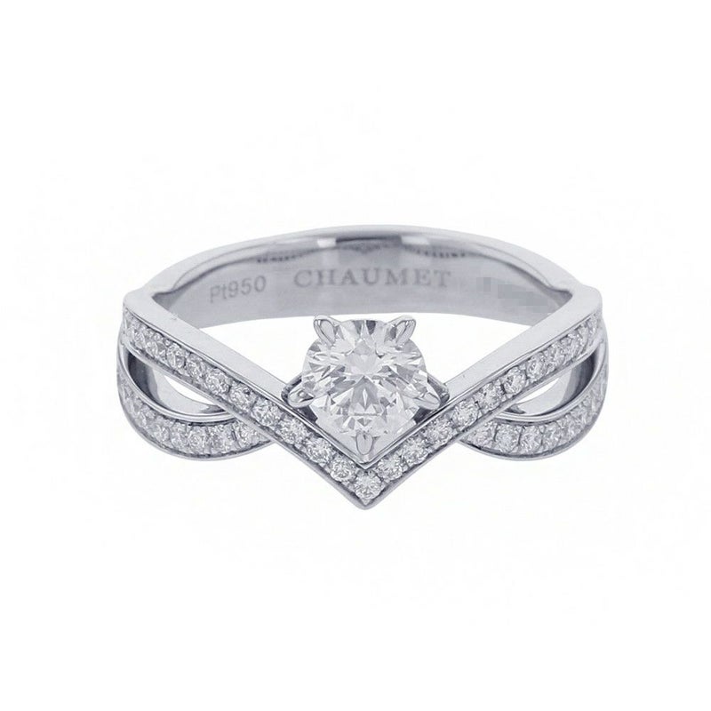 ショーメ リング ジョゼフィーヌ コレクション アムール デグレット ダイヤ 0.54ct Pt950 サイズ約15号 J84089 GIA鑑定書付き 指輪