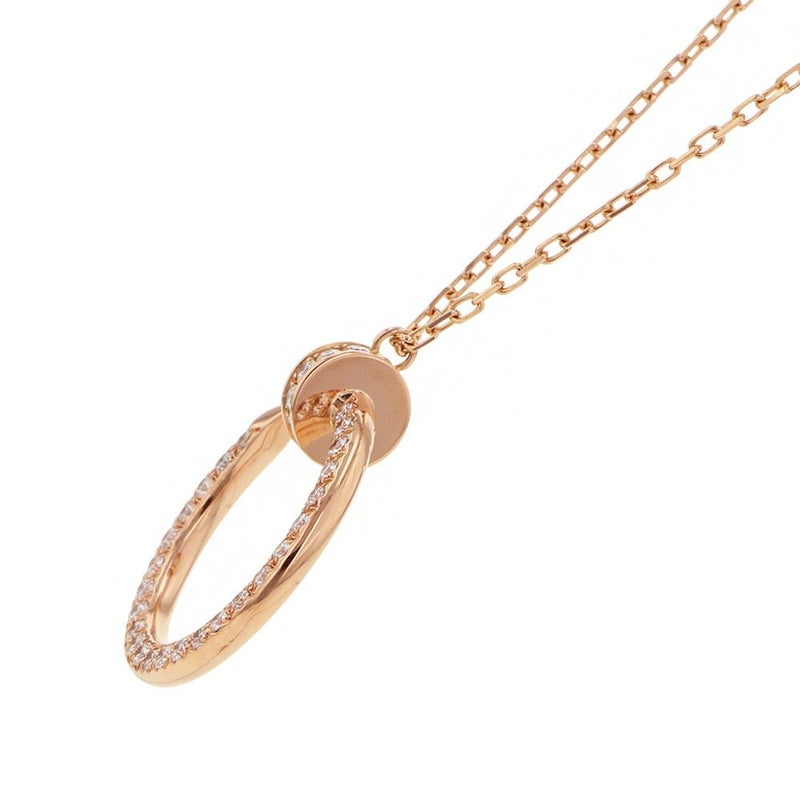 カルティエ ネックレス ジュスト アン クル ペンダント ダイヤモンド 36P 計0.38ct K18PGピンクゴールド B7224893 Cartier ジュエリー