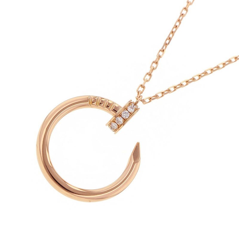 カルティエ ネックレス ジュスト アン クル ペンダント ダイヤモンド 36P 計0.38ct K18PGピンクゴールド B7224893 Cartier ジュエリー