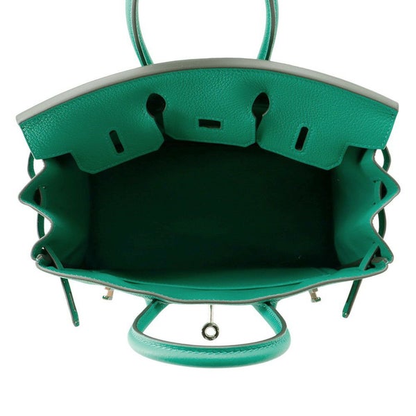 エルメス バーキン25 ヴェールヴェルティゴ/シルバー金具 トゴ K刻印 HERMES Birkin ハンドバッグ