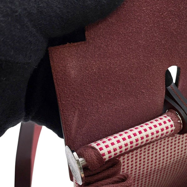 エルメス エールバッグジップPM ルトゥルネ フランボワーズ/ルージュアッシュ/ホワイト/シルバー金具 ヴァッシュハンター/トワルキャドリーユ U刻印