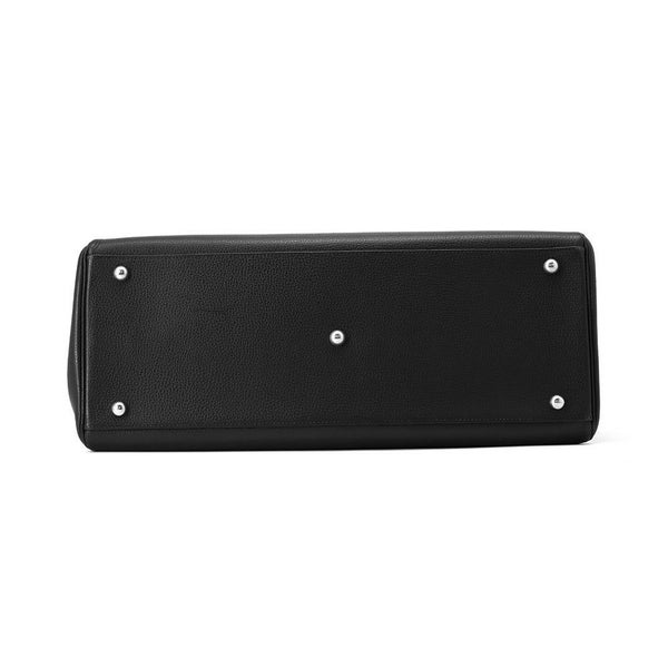 エルメス ハンドバッグ パリボンベイ ブラック/シルバー金具 アルデンヌ □J刻印 黒