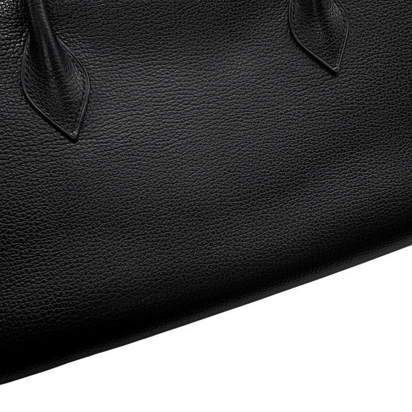 エルメス ハンドバッグ パリボンベイ ブラック/シルバー金具 アルデンヌ □J刻印 黒