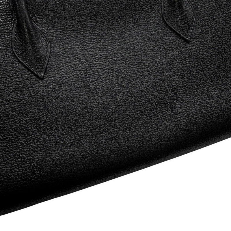 エルメス ハンドバッグ パリボンベイ ブラック/シルバー金具 アルデンヌ □J刻印 黒