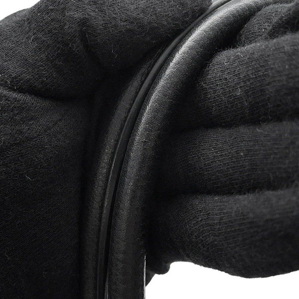 エルメス ハンドバッグ パリボンベイ ブラック/シルバー金具 アルデンヌ □J刻印 黒