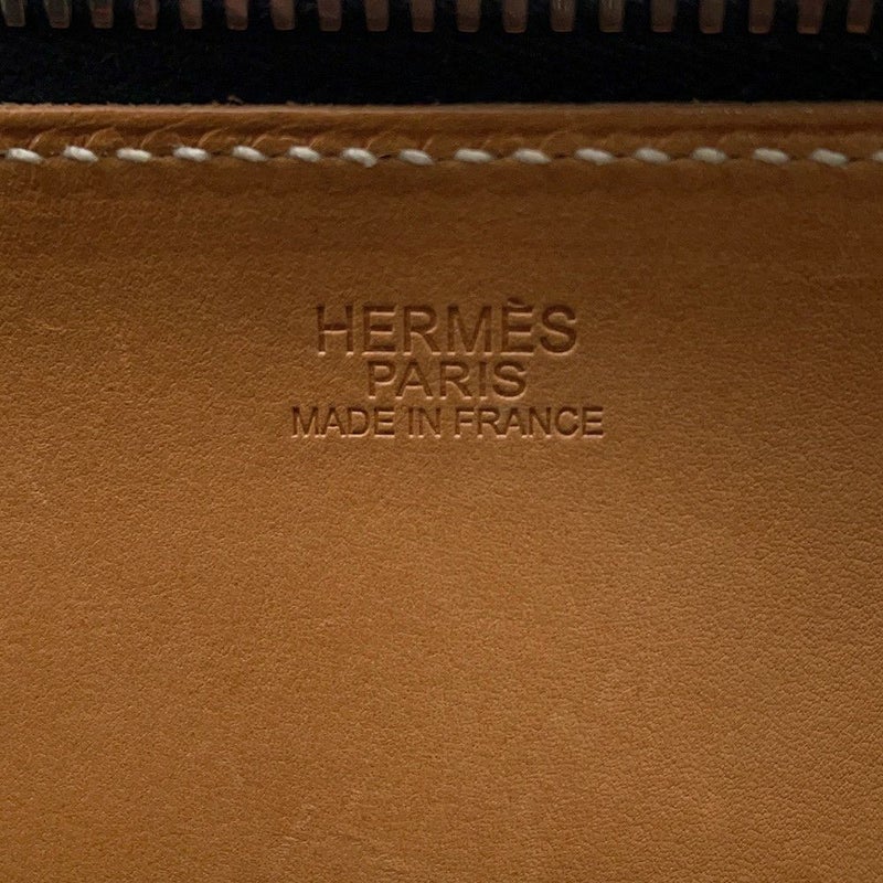 エルメス ハンドバッグ パリボンベイ ブラック/シルバー金具 アルデンヌ □J刻印 黒