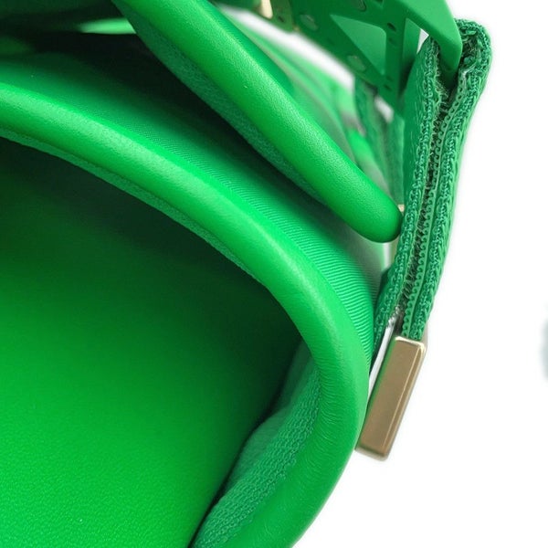 ボッテガヴェネタ サンダル Flash ダブルベルト ラバー メンズサイズ45 690034 BOTTEGA VENETA 靴 グリーン