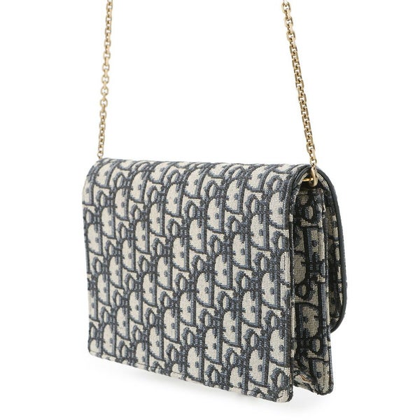 クリスチャン・ディオール チェーンショルダーバッグ オブリーク サドルポーチ Christian Dior チェーンウォレット トロッター