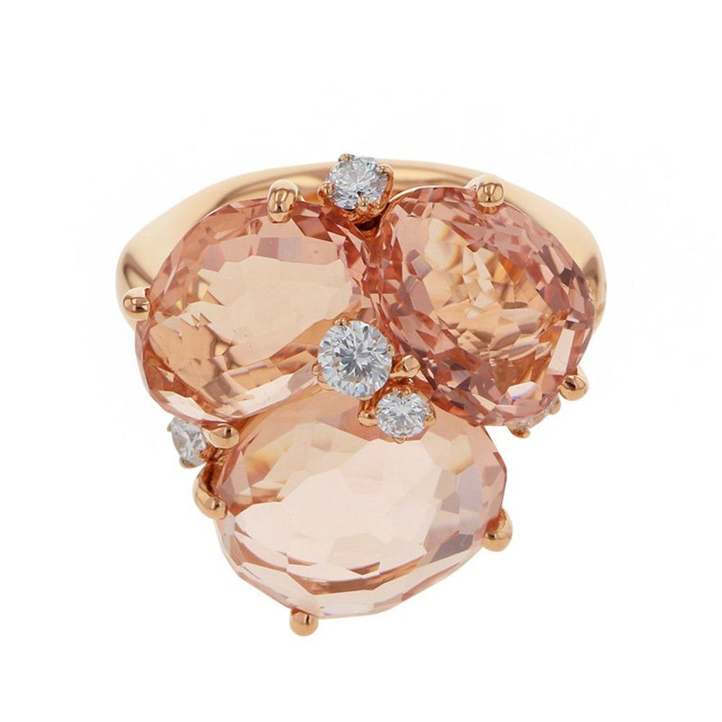 ポメラート リング バイア リング モルガナイト ダイヤモンド 5P K18PGピンクゴールド サイズ53 PAB0021_O7000_DB0MG 指輪