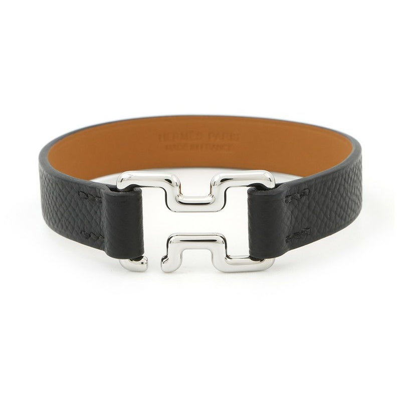 エルメス ブレスレット トゥナイト ブラック/シルバー金具 エプソン B刻印 サイズT5 HERMES アクセサリー 黒
