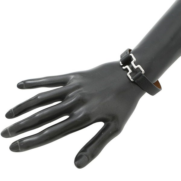 エルメス ブレスレット トゥナイト ブラック/シルバー金具 エプソン B刻印 サイズT5 HERMES アクセサリー 黒