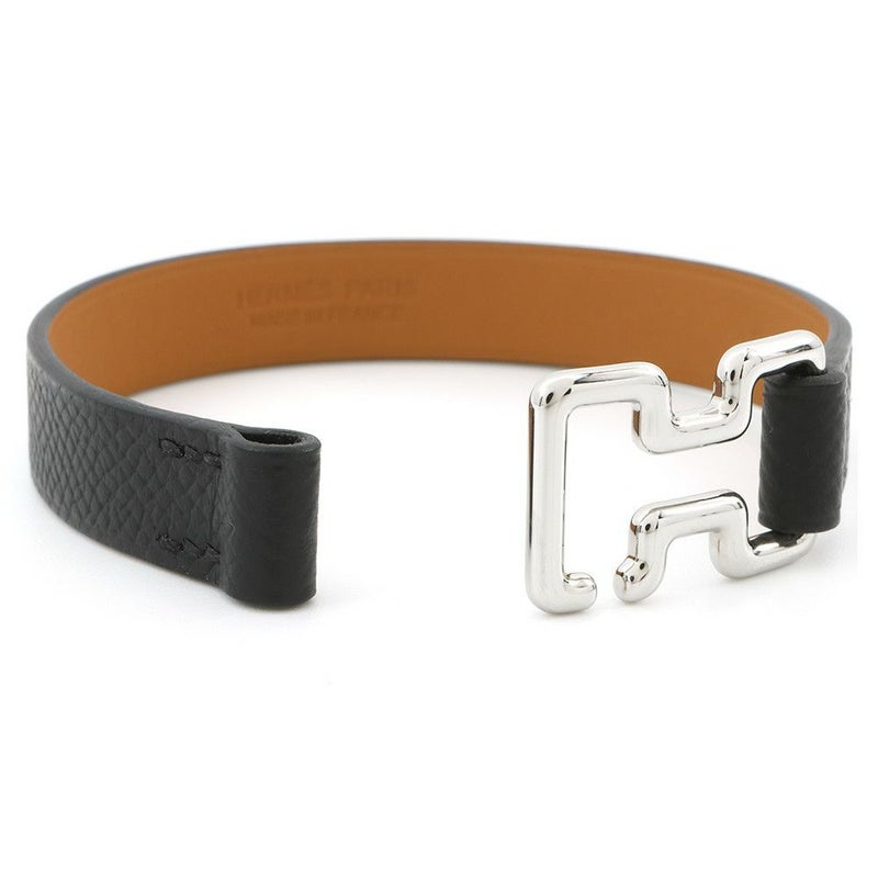 エルメス ブレスレット トゥナイト ブラック/シルバー金具 エプソン B刻印 サイズT5 HERMES アクセサリー 黒