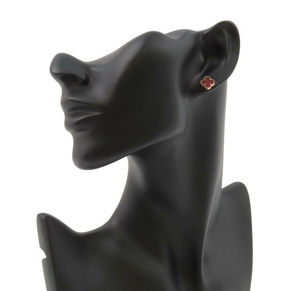 ヴァンクリーフ&アーペル ピアス スウィート アルハンブラ ピアス カーネリアン K18PGピンクゴールド VCARN6BO00