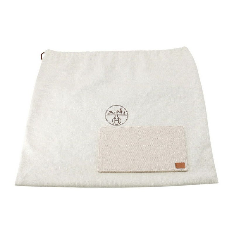 エルメス トートバッグ スティープル25 グリ/エクリュ/シルバー金具 トワルアッシュ/スイフト B刻印