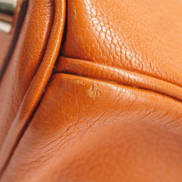 エルメス バーキン30 オレンジ/シルバー金具 シェブルミゾル □H刻印 HERMES Birkin ハンドバッグ