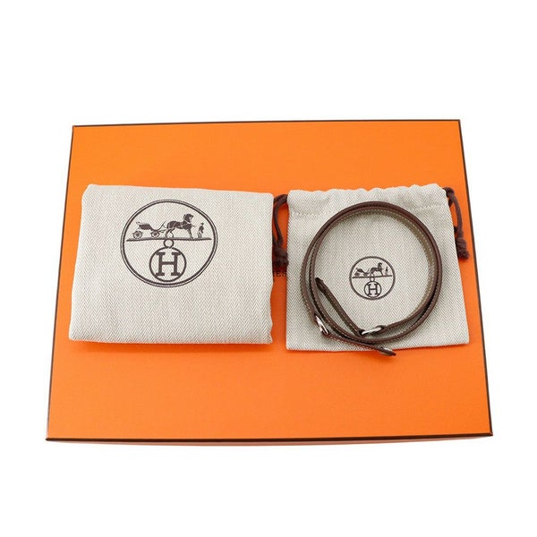 エルメス クラッチバッグ ケリーエラン エトゥープ/シルバー金具 エプソン K刻印 2wayショルダー 黒