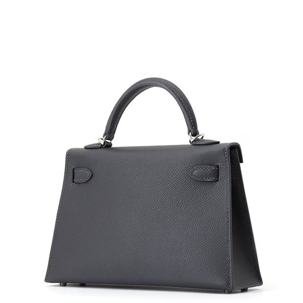 エルメス ハンドバッグ ミニケリー2 外縫い アルドワーズ/エレクトラム金具 エプソン K刻印 HERMES Kelly 2wayバッグ