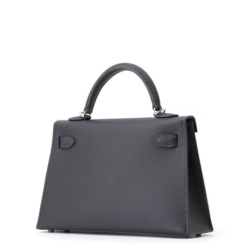 エルメス ハンドバッグ ミニケリー2 外縫い アルドワーズ/エレクトラム金具 エプソン K刻印 HERMES Kelly 2wayバッグ