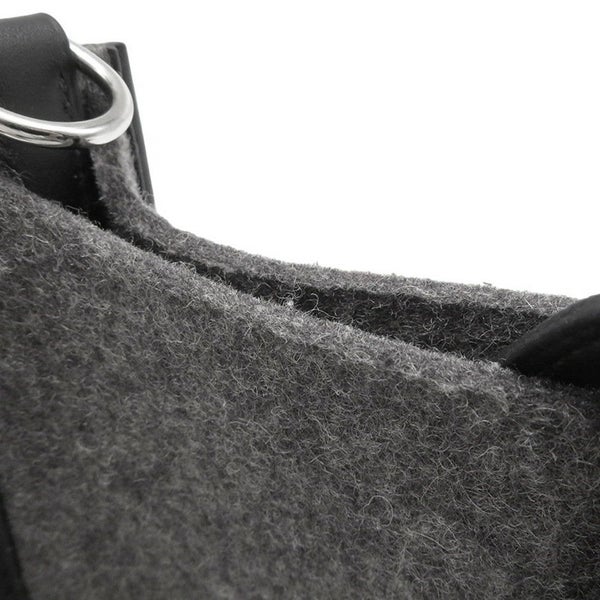 エルメス ショルダーバッグ エブリンTPM 111cm ブラック/グリモワイヤン/シルバー金具 フェルト/スイフト Y刻印 黒