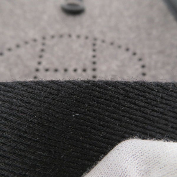 エルメス ショルダーバッグ エブリンTPM 111cm ブラック/グリモワイヤン/シルバー金具 フェルト/スイフト Y刻印 黒