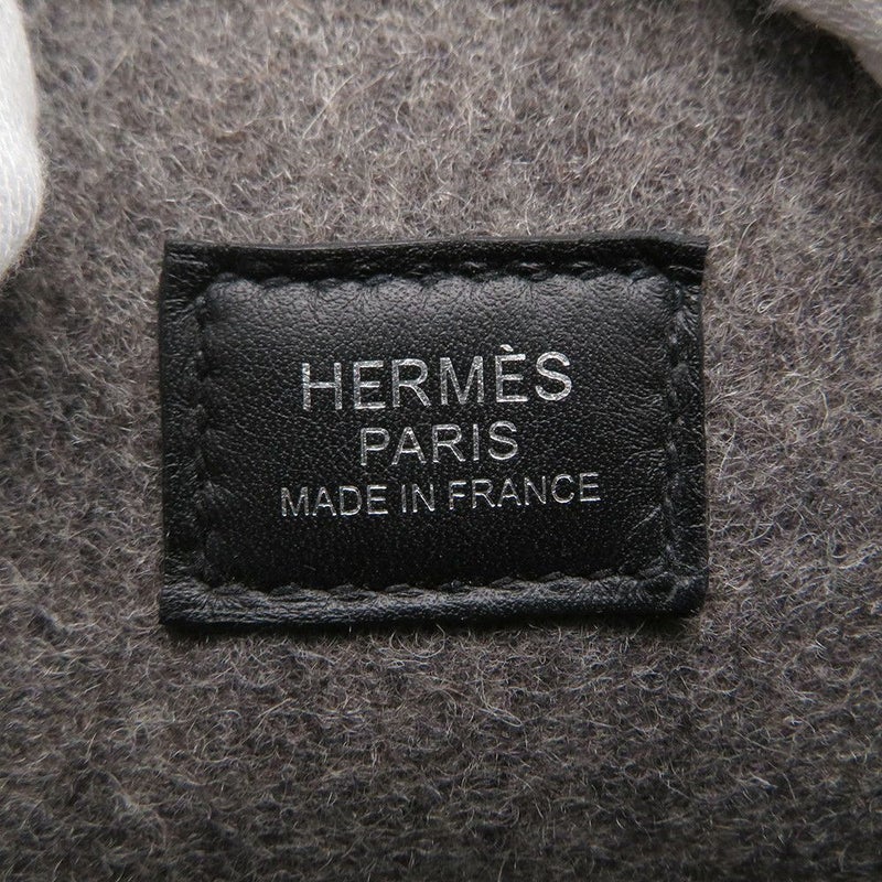 エルメス ショルダーバッグ エブリンTPM 111cm ブラック/グリモワイヤン/シルバー金具 フェルト/スイフト Y刻印 黒