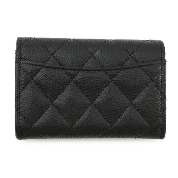シャネル コインケース マトラッセ クラシック フラップ ココマーク キャビアスキン AP4096 CHANEL 財布 黒
