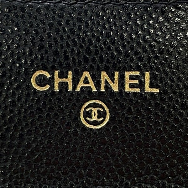 シャネル コインケース マトラッセ クラシック フラップ ココマーク キャビアスキン AP4096 CHANEL 財布 黒