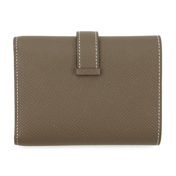 エルメス 三つ折り財布 ベアンコンビネ エトゥープ/シルバー金具 エプソン W刻印 HERMES 財布