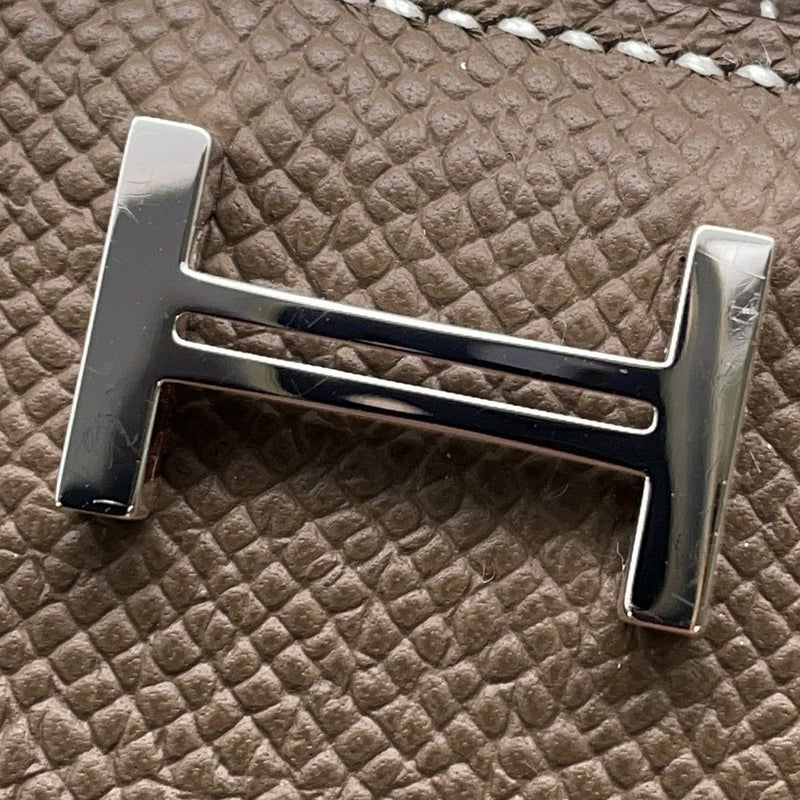 エルメス 三つ折り財布 ベアンコンビネ エトゥープ/シルバー金具 エプソン W刻印 HERMES 財布
