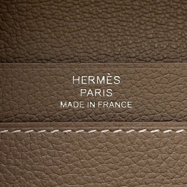 エルメス カードケース RMS RMS エトゥープ/シルバー金具 エバーカラー W刻印 HERMES 名刺入れ