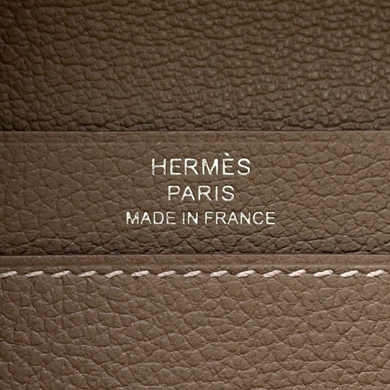 エルメス カードケース RMS RMS エトゥープ/シルバー金具 エバーカラー W刻印 HERMES 名刺入れ