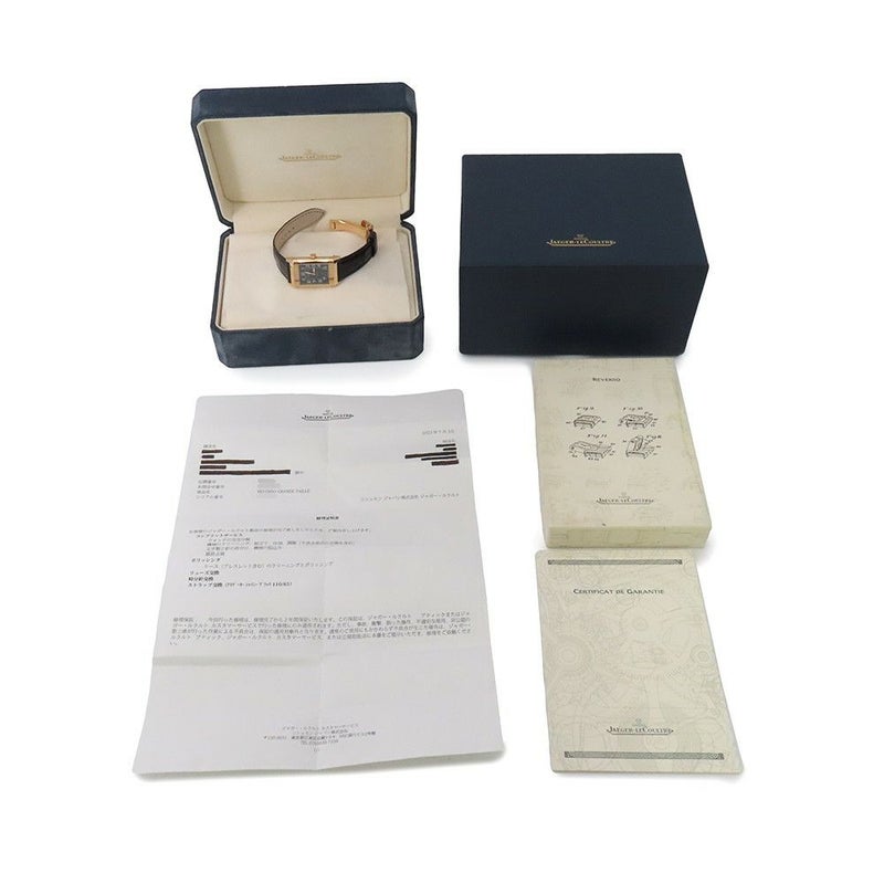 ジャガールクルト ビッグレベルソ デコ 270.2.62 JAEGER-LECOULTRE 腕時計 黒文字盤