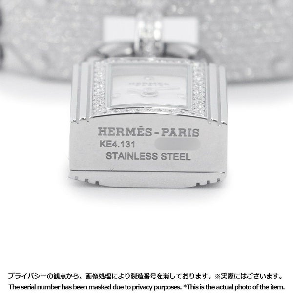 エルメス ケリーウォッチ KE4.131 ダイヤベゼル HERMES 腕時計 ホワイトシェル文字盤 クォーツ