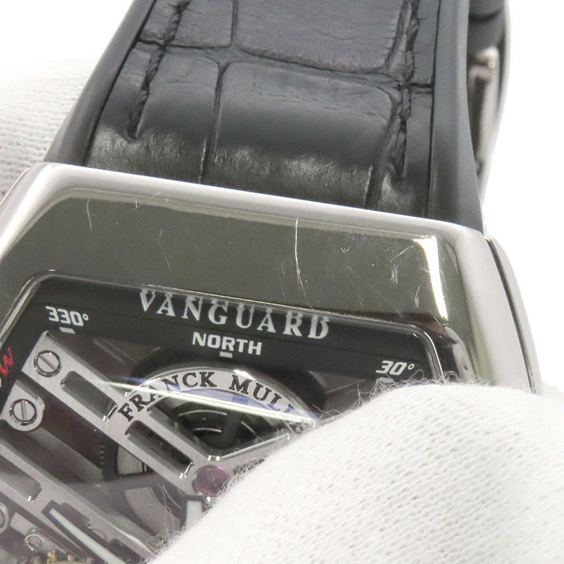 フランクミュラー ヴァンガード セブンデイズパワーリザーブ スケルトン V41S6SQT OGNR スケルトン文字盤