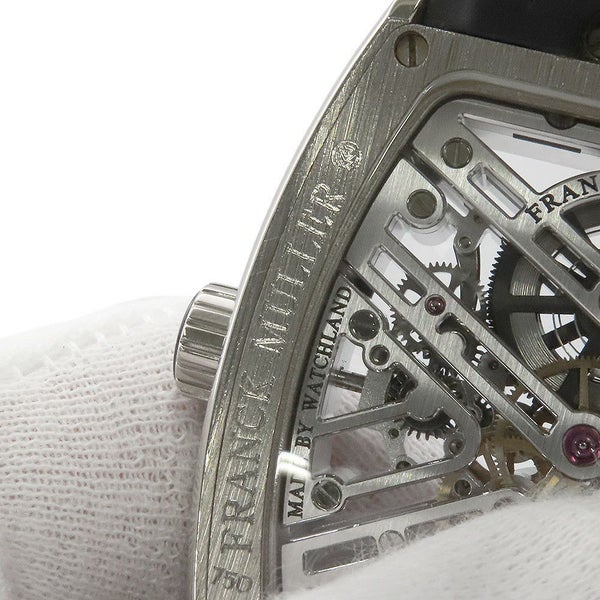 フランクミュラー ヴァンガード セブンデイズパワーリザーブ スケルトン V41S6SQT OGNR スケルトン文字盤