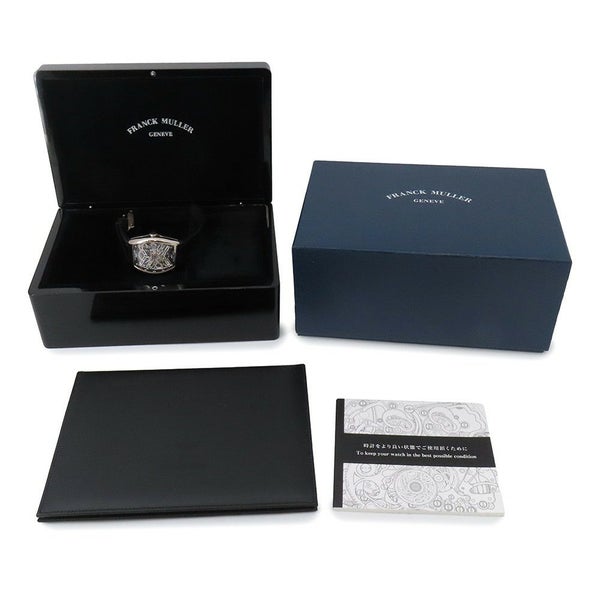 フランクミュラー ヴァンガード セブンデイズパワーリザーブ スケルトン V41S6SQT OGNR スケルトン文字盤