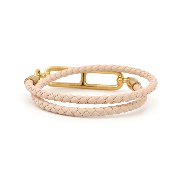 エルメス ブレスレット ルリ ドゥブルトゥール ローズエグランタイン/ゴールド金具 スイフト サイズT2